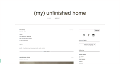 Desktop Screenshot of myunfinishedhome.com